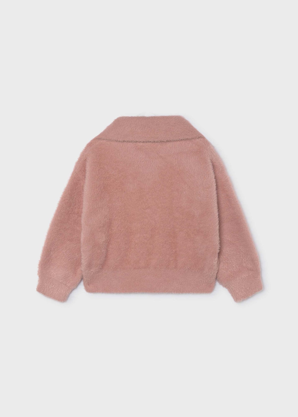 Girl zip-up knit jacket