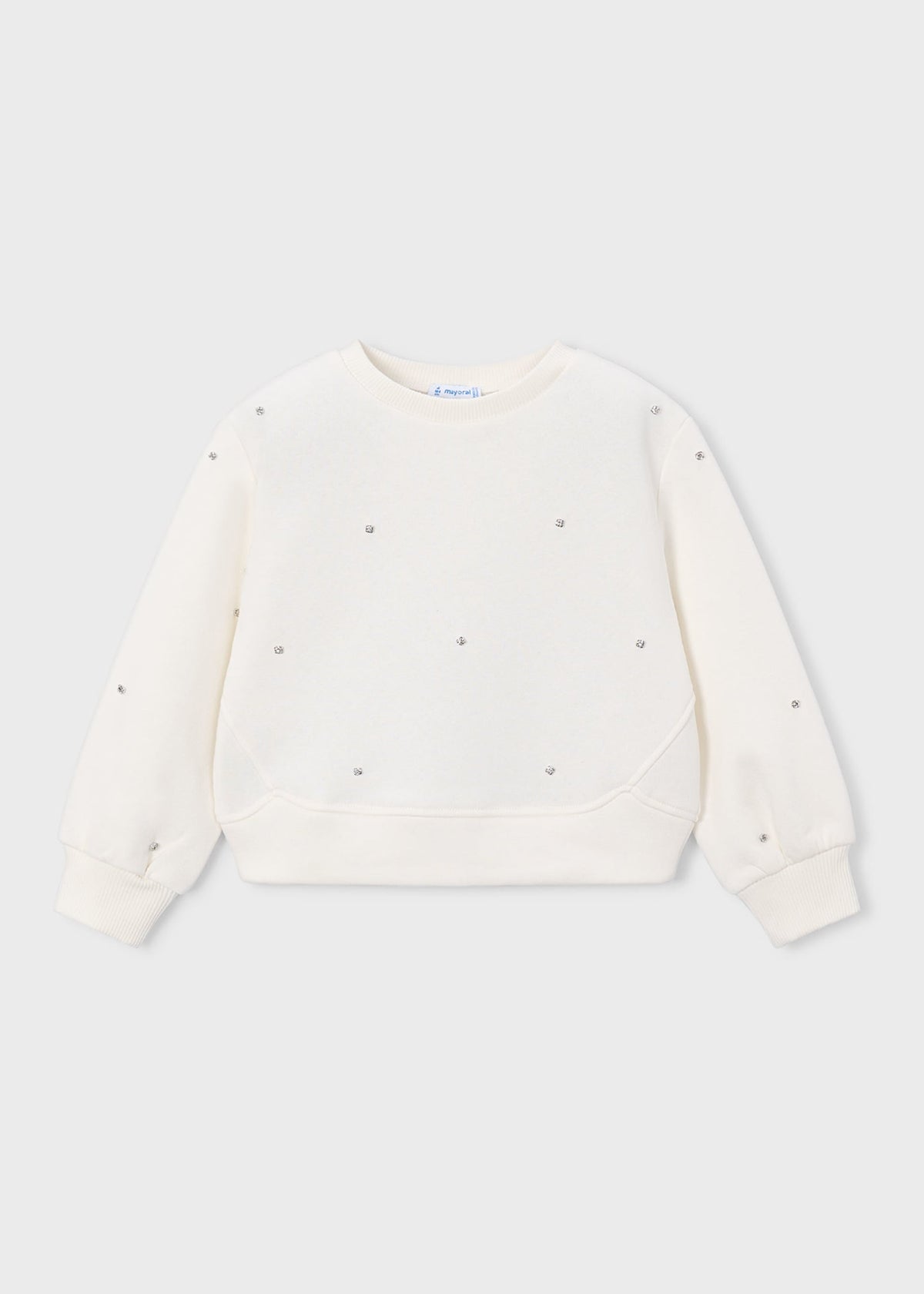 Girls' appliqué sweatshirt