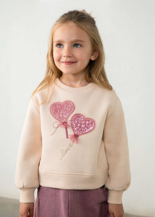 Applikations-Sweatshirt für Mädchen