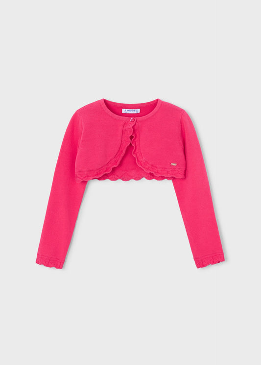 Girls basic bolero knitted cardigan