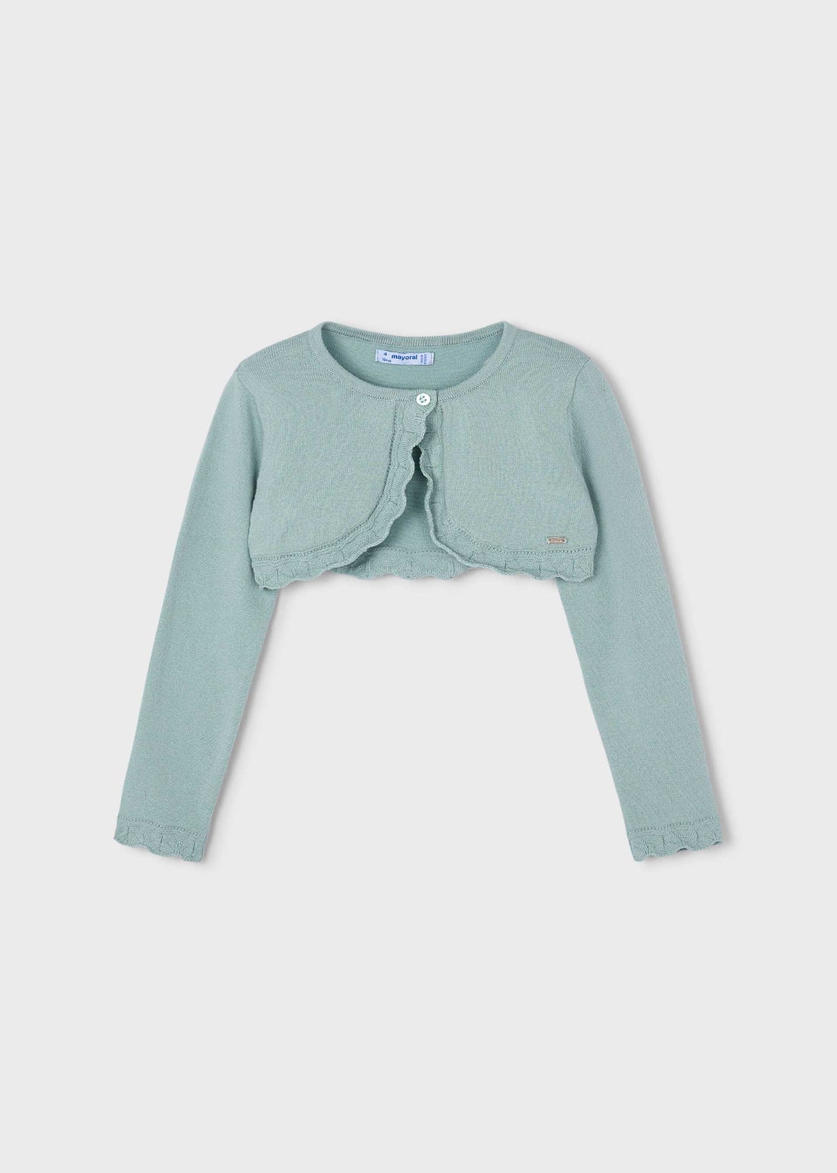 Mädchen-Bolero-Strickjacke, Basic