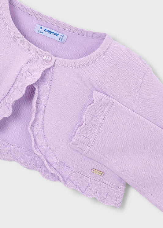 Girls basic bolero knitted cardigan