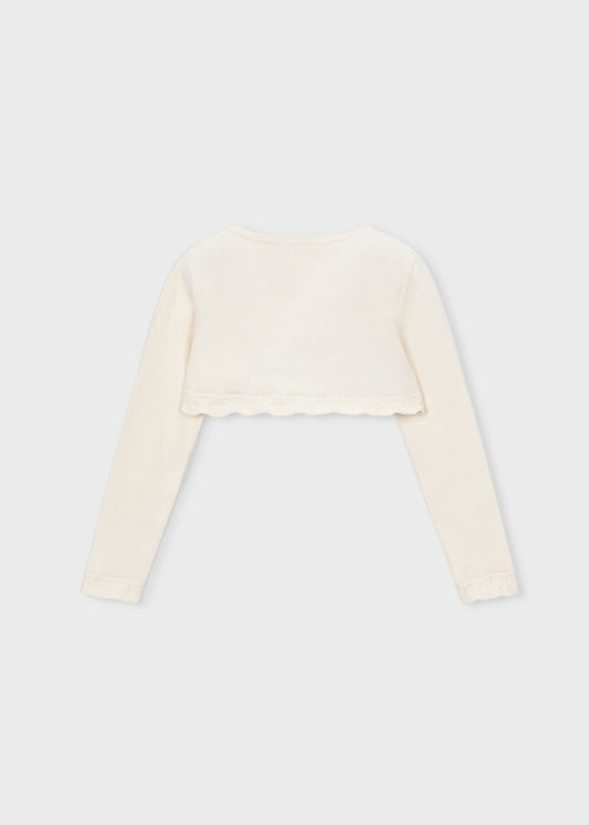 Girls basic bolero knitted cardigan