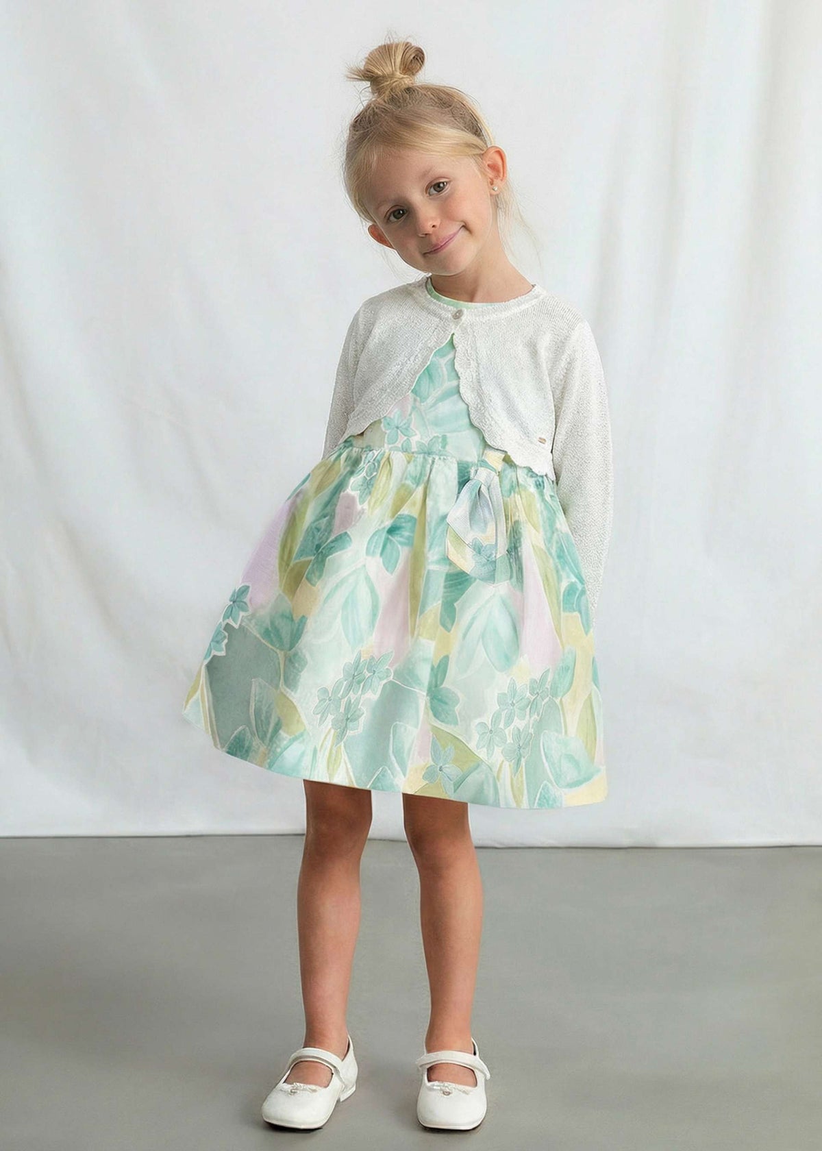 Girls basic bolero knitted cardigan