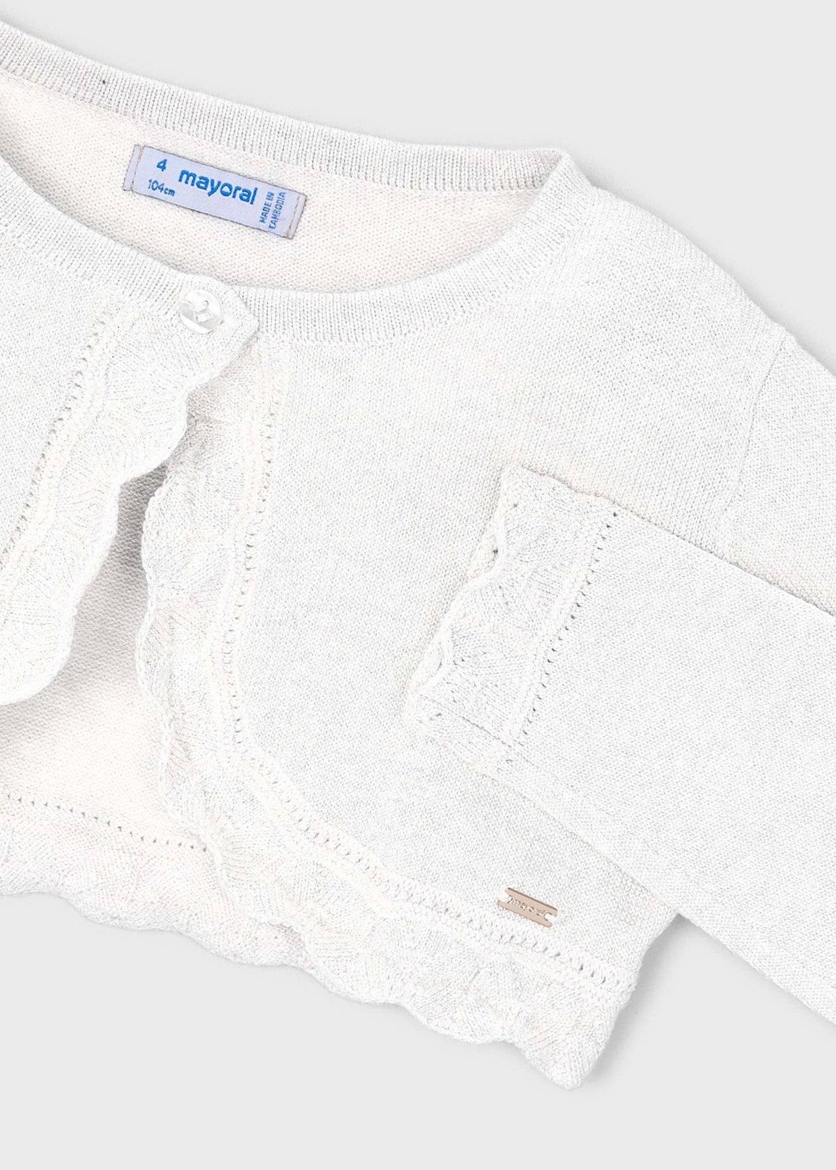 Girls basic bolero knitted cardigan