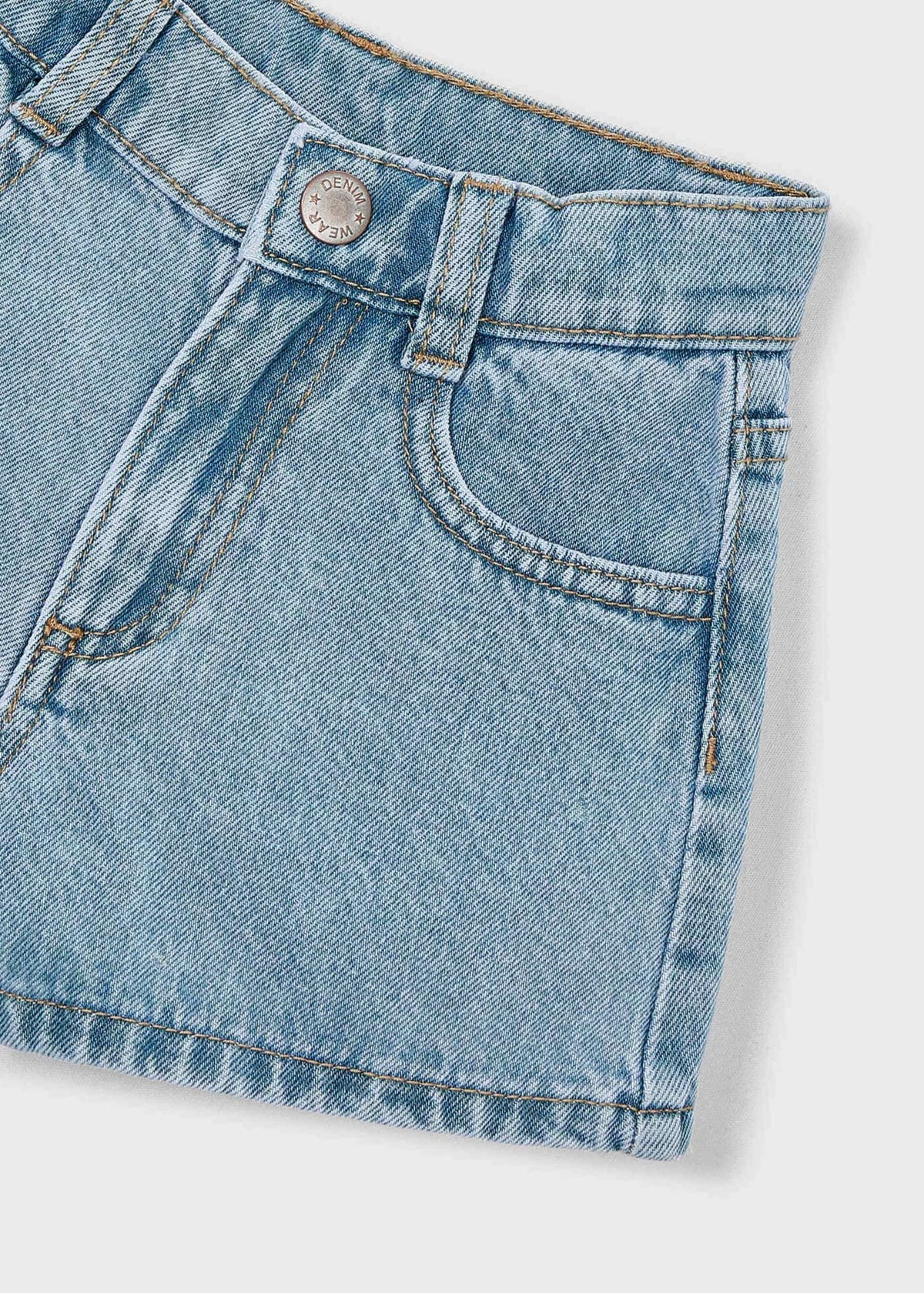 Girls basic denim shorts