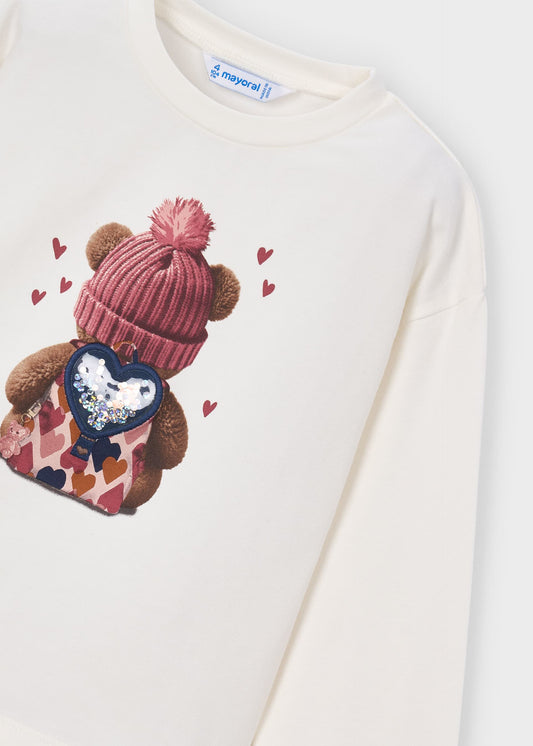 Girls' bear T-shirt