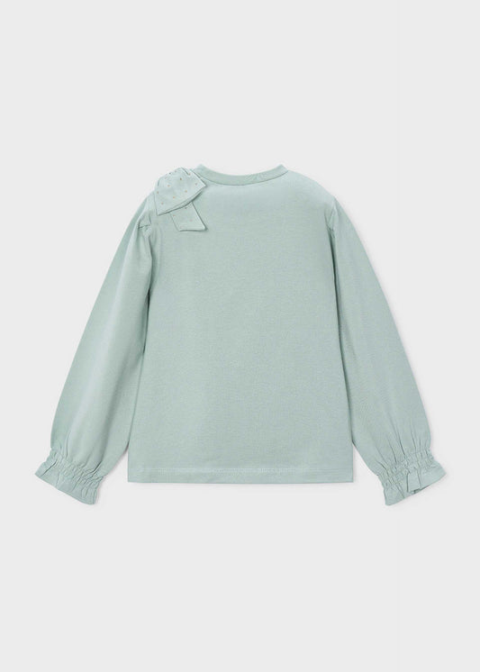Mädchen-T-Shirt mit Fliege