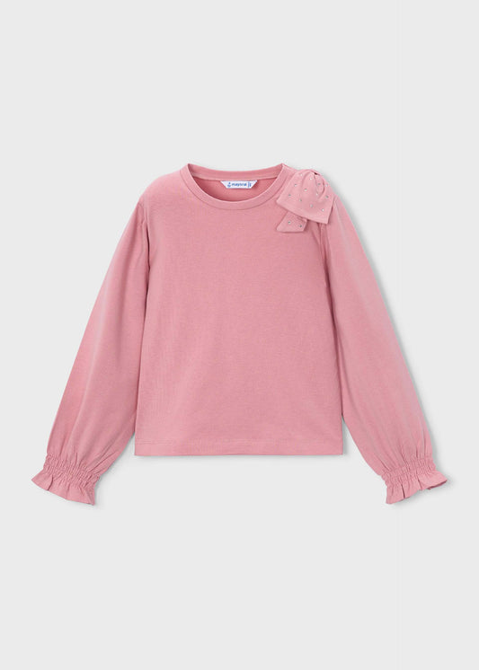 Mädchen-T-Shirt mit Schleife
