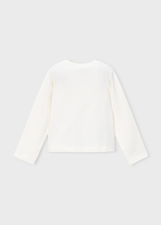 Girls' bow-tie T-shirt
