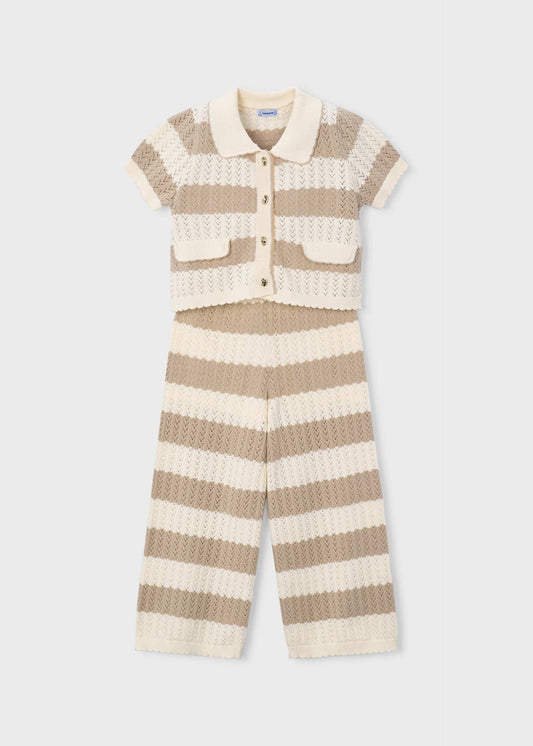 Girl's cardigan and pants set