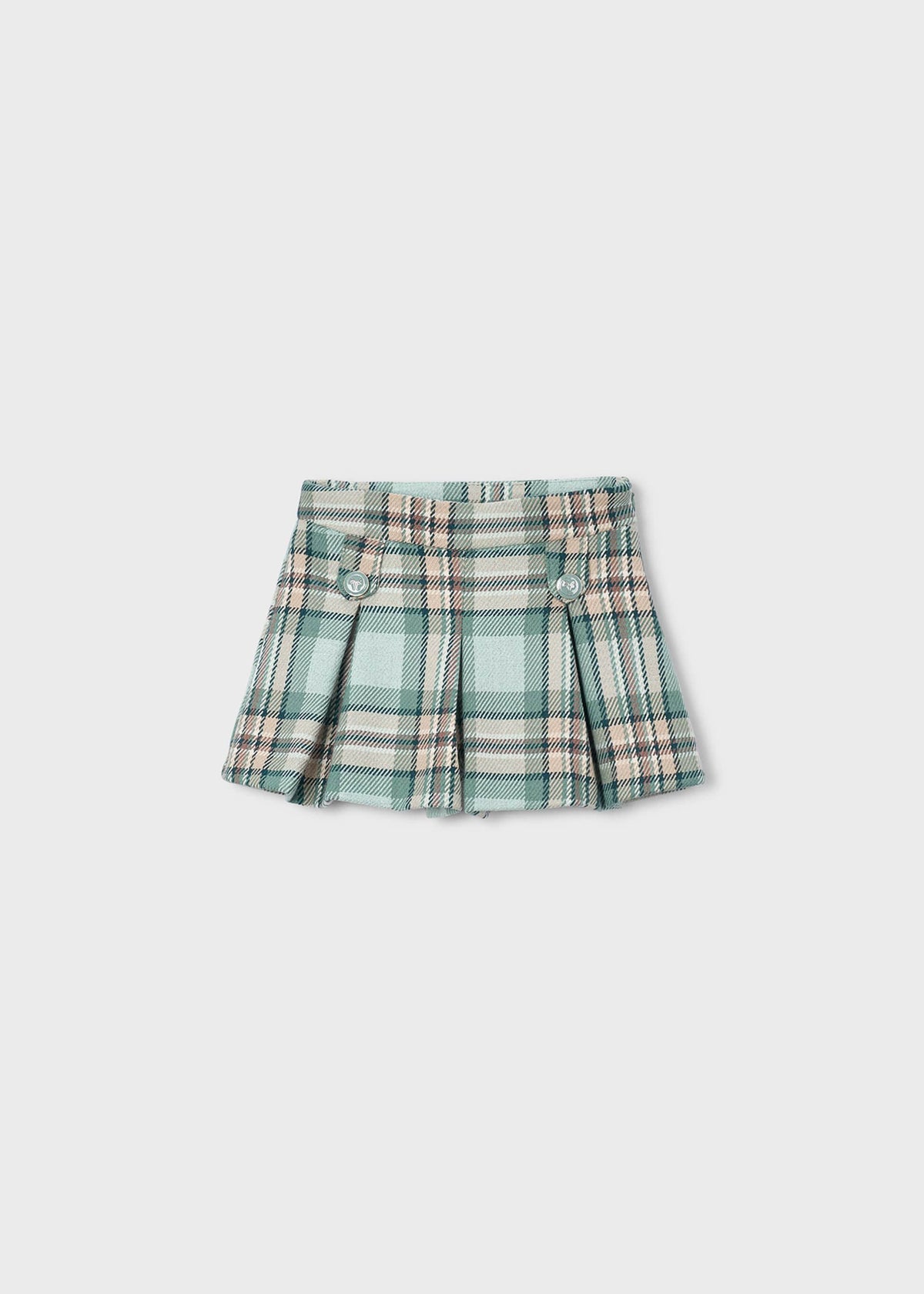 Girls' checked Bermuda shorts