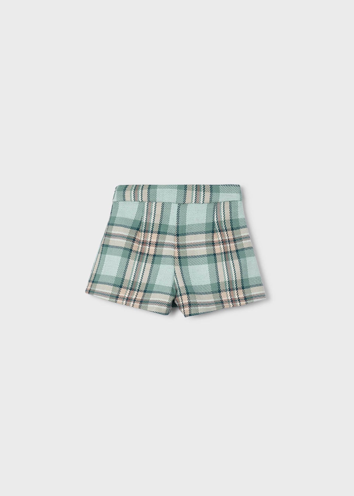 Girls' checked Bermuda shorts