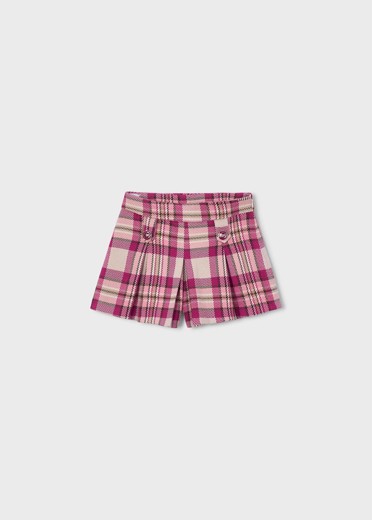Karierte Bermuda-Shorts für Mädchen