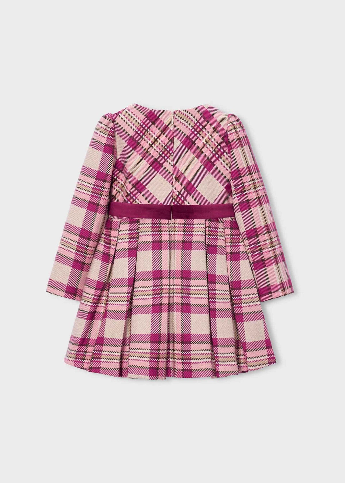 Girls' checked dress