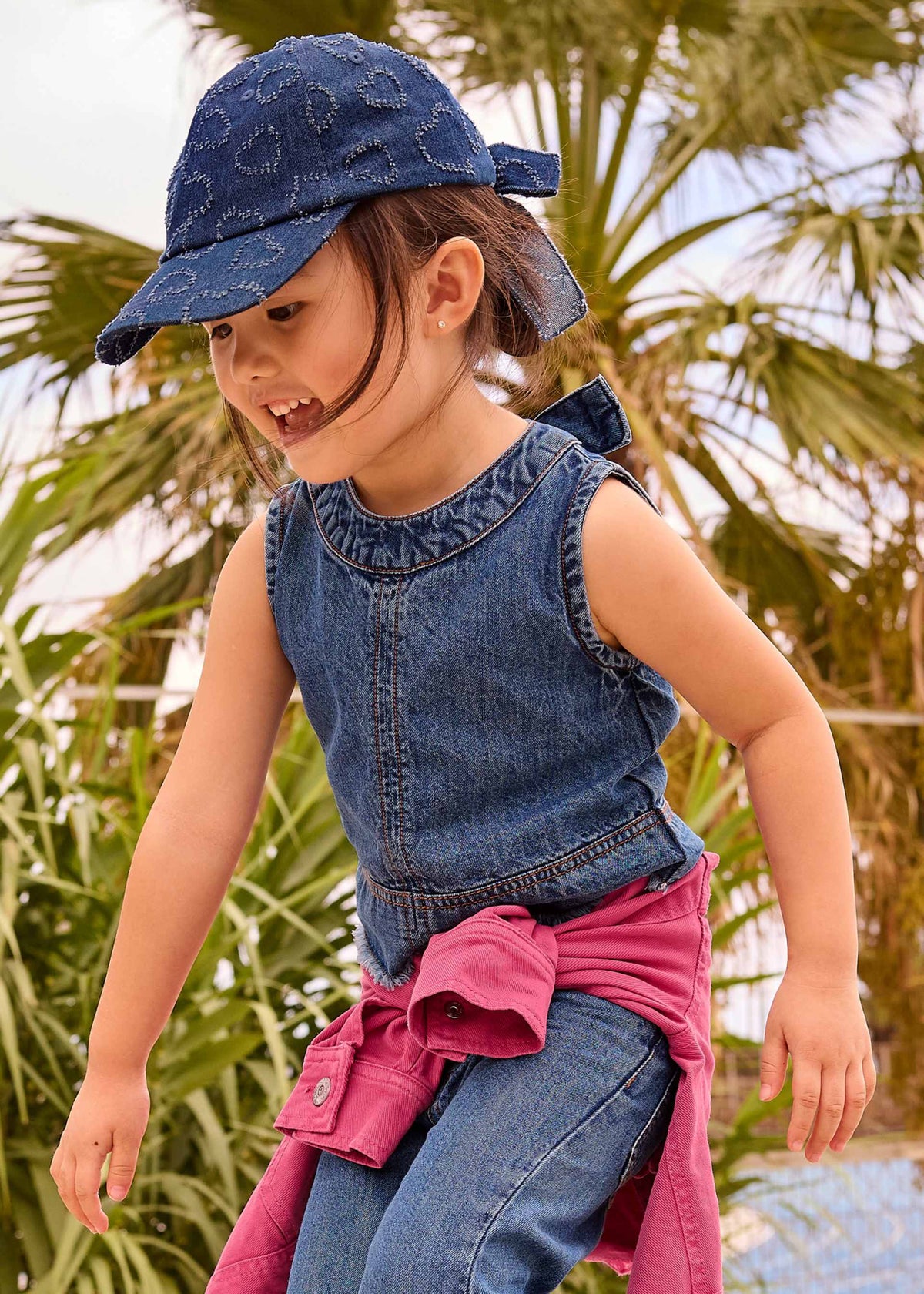Girls' denim top