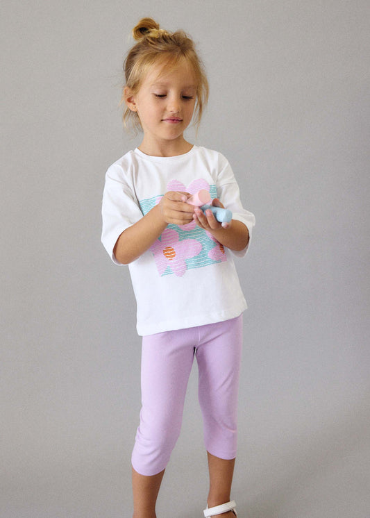 Girl's drop shoulder T-shirt