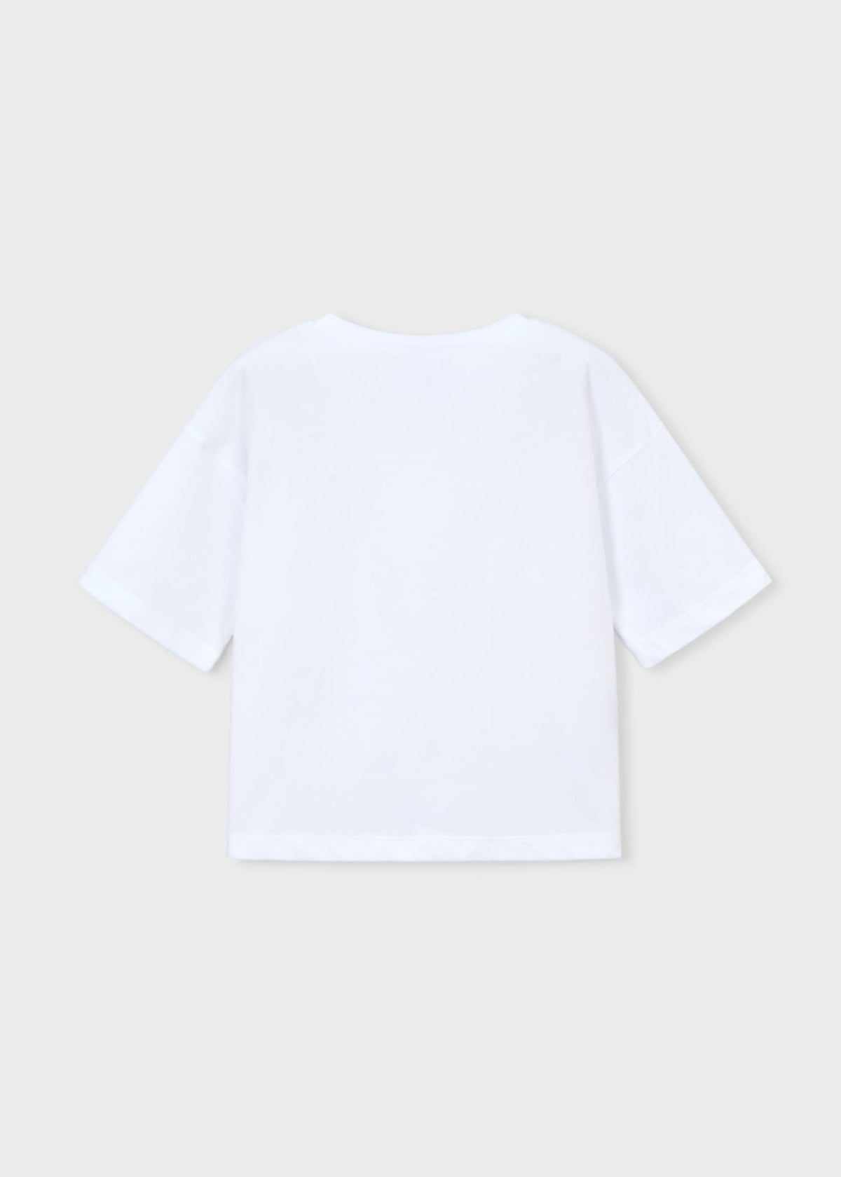 Mädchen-T-Shirt mit überschnittenen Schultern