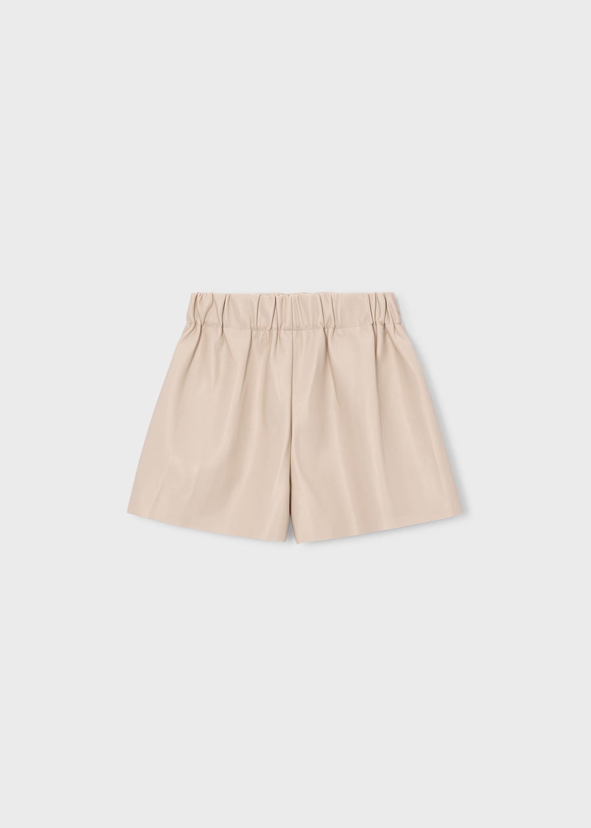 Girl's faux leather Bermuda