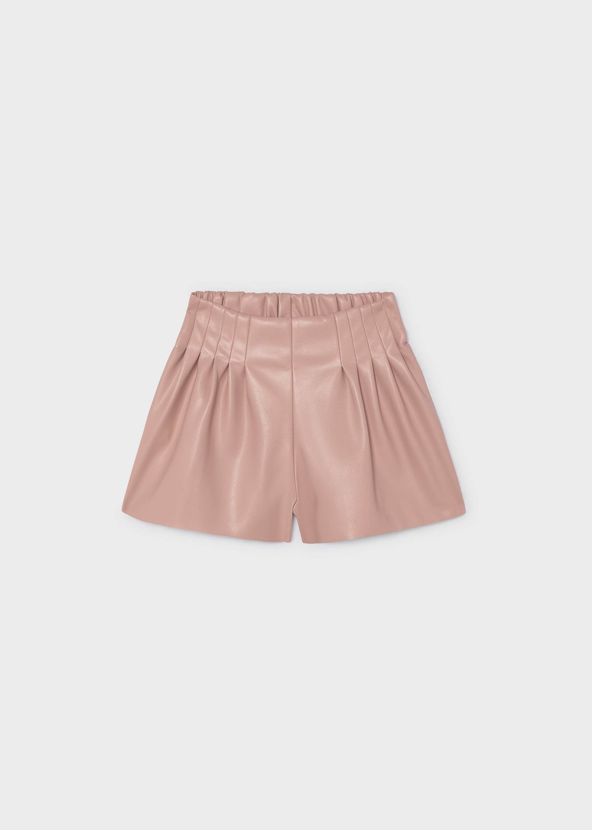 Girl's faux leather Bermuda