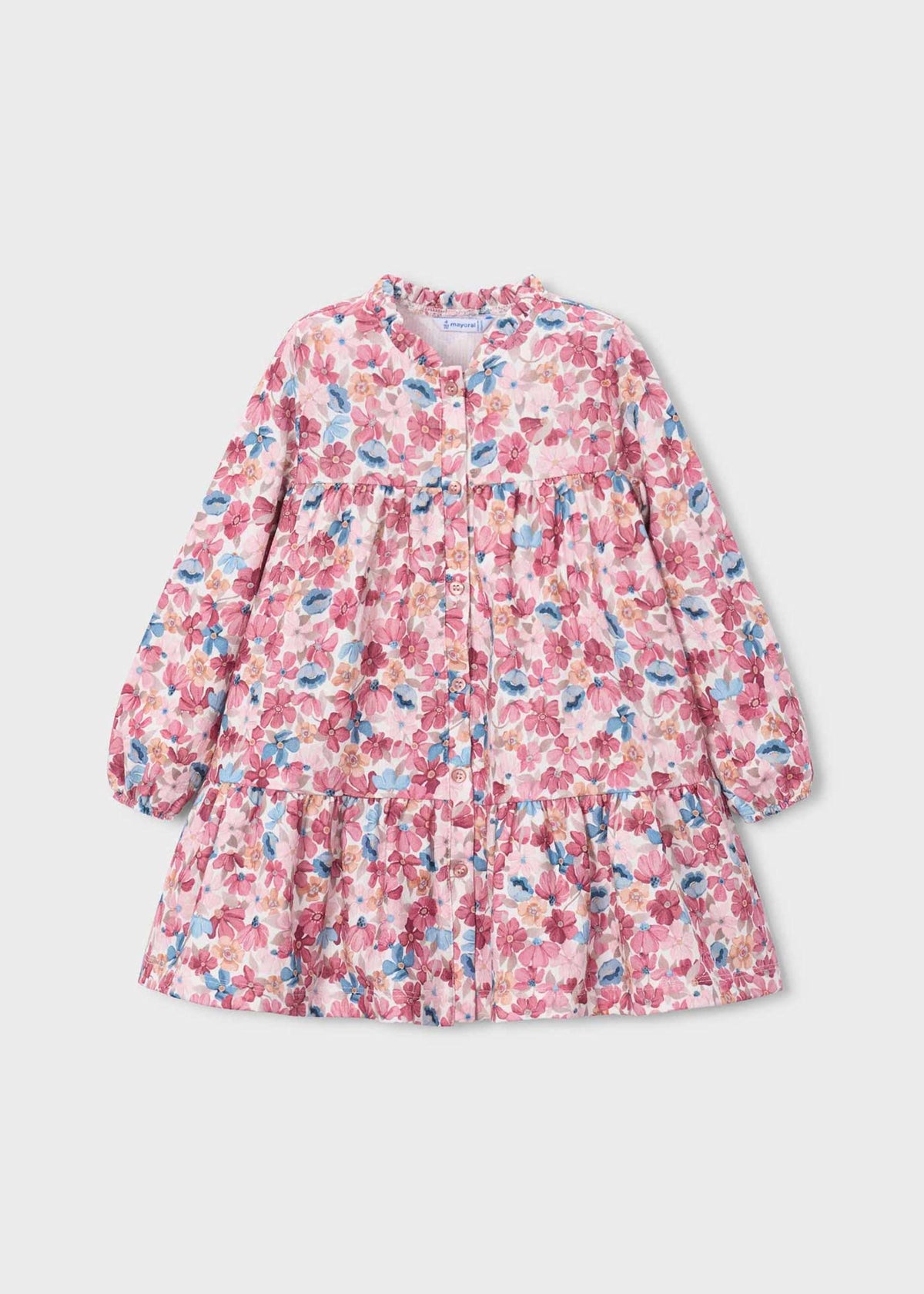 Girls' floral print dress
