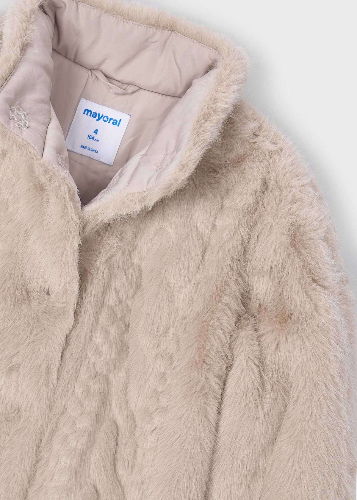 Girls' fur coat