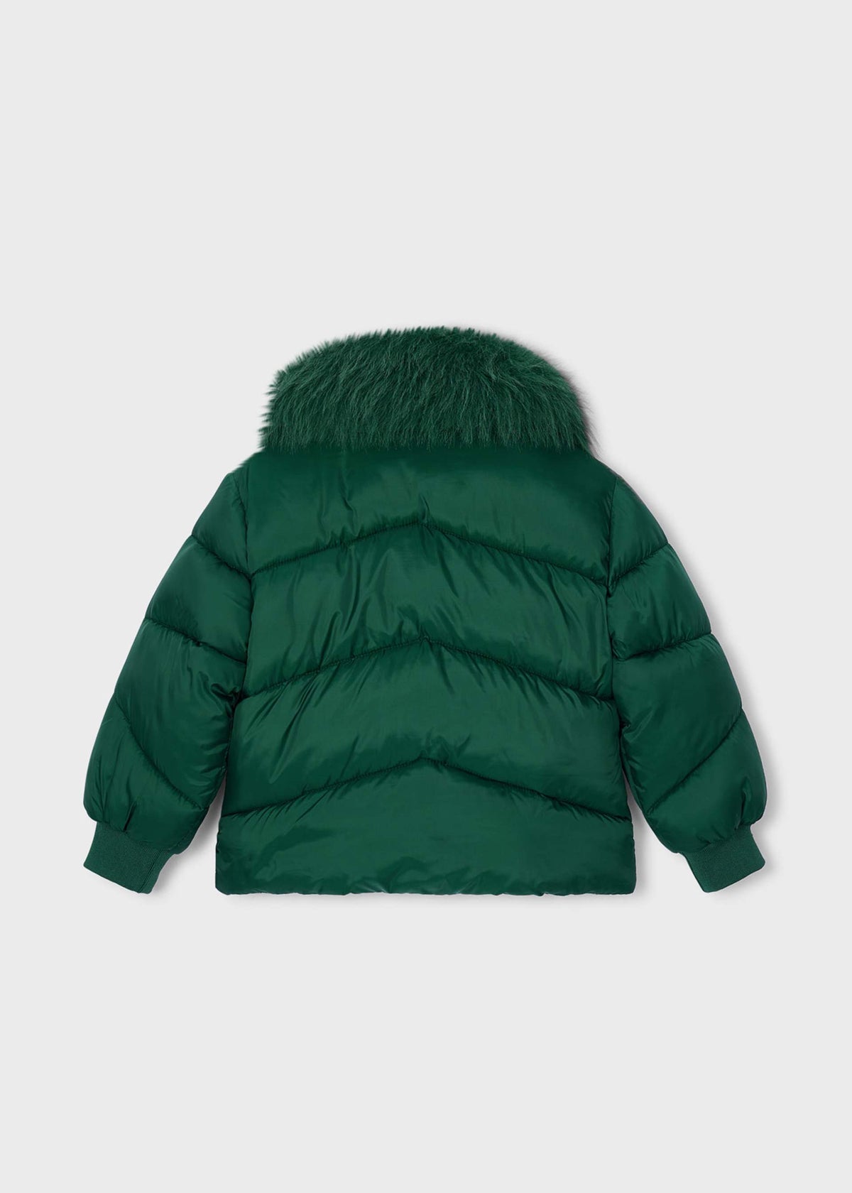 Girls' fur-trimmed coat