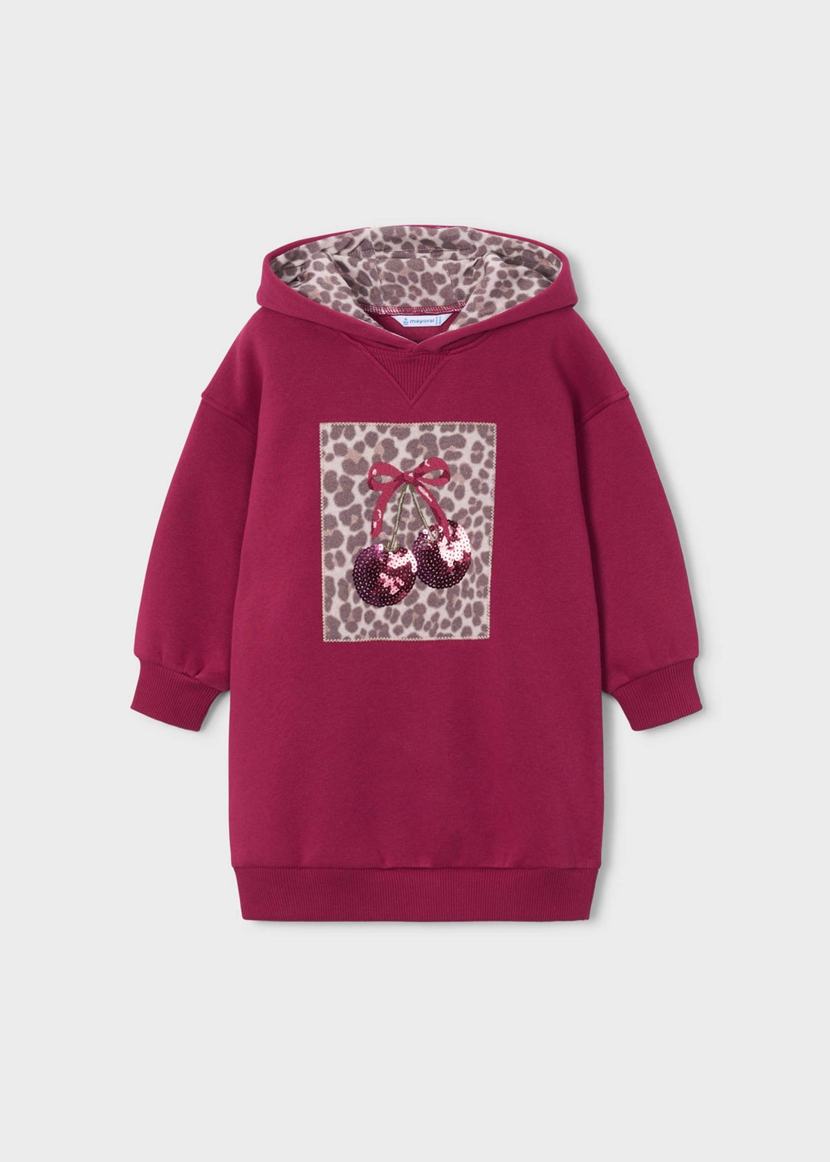 Kapuzen-Sweatkleid für Mädchen