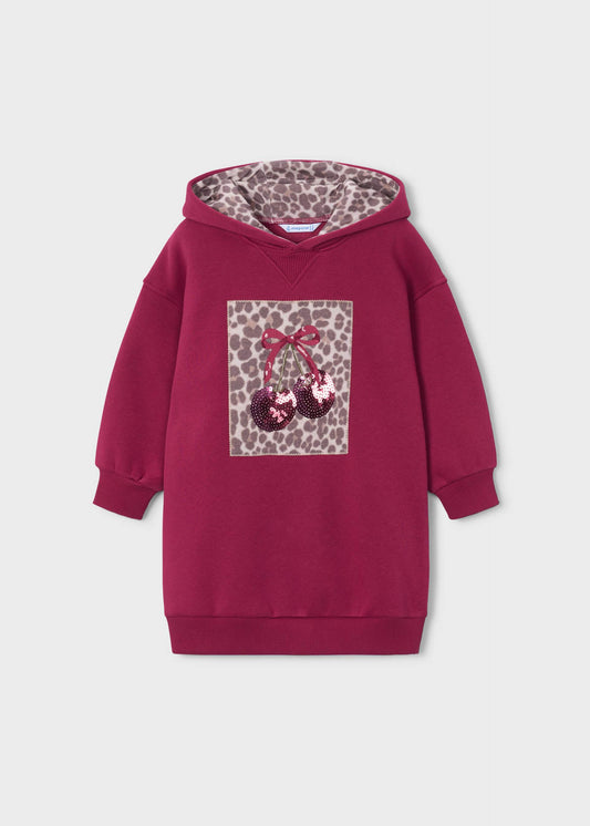Girls' hooded sweatshirt dress