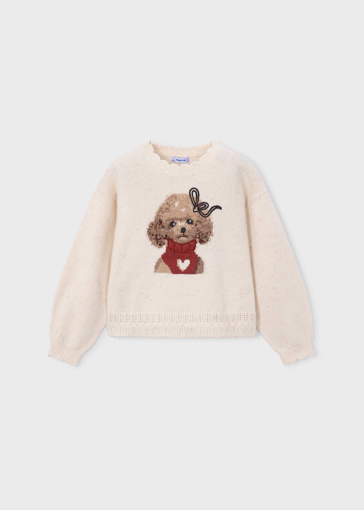 Girls' intarsia jumper