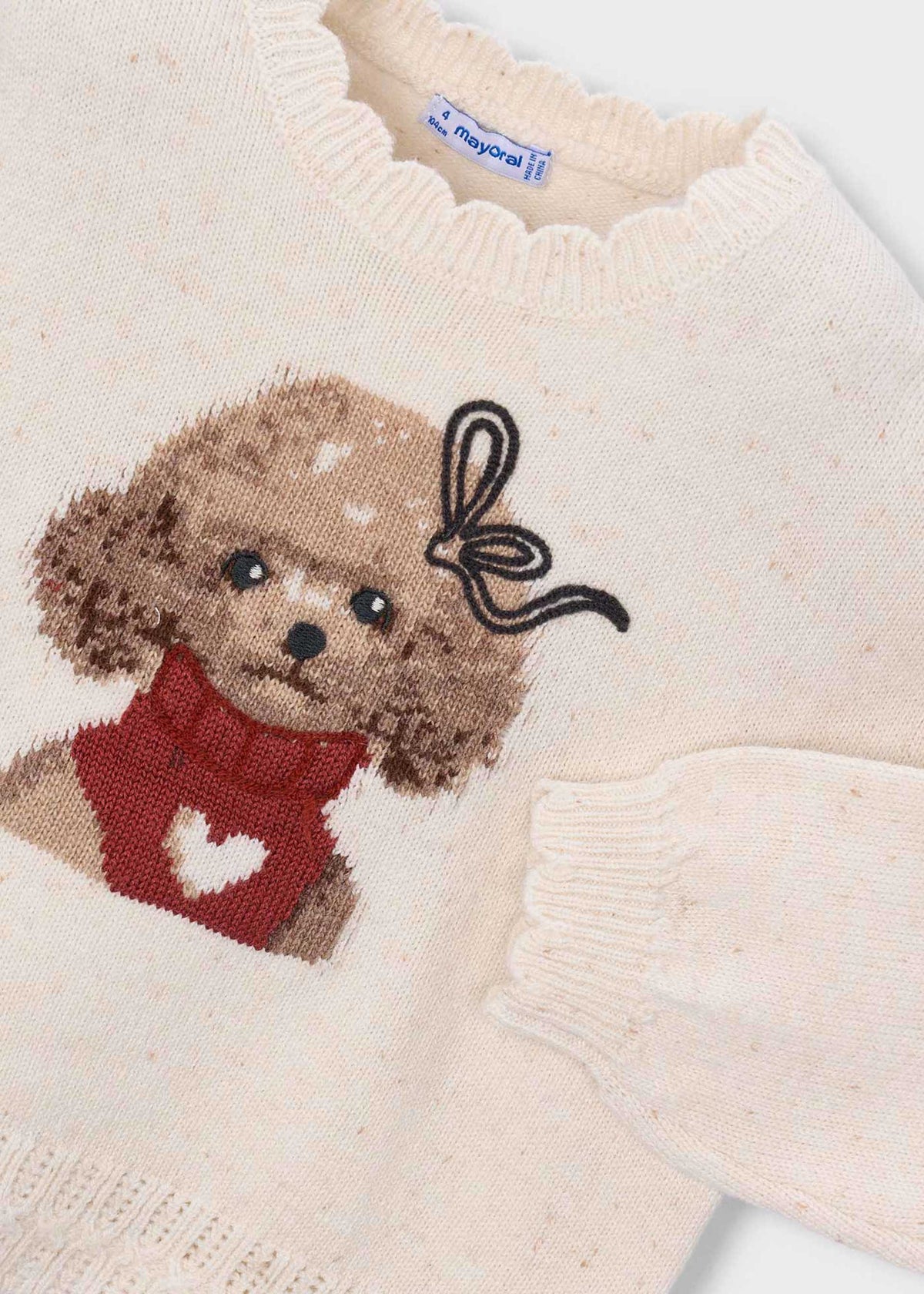 Girls' intarsia jumper