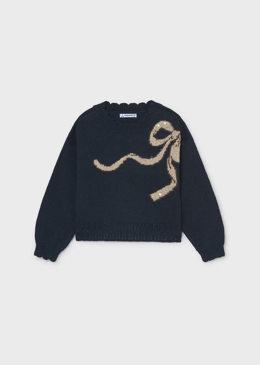 Girls' intarsia jumper