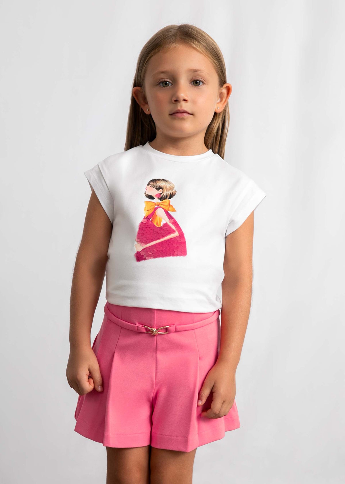 Girls' knit shorts