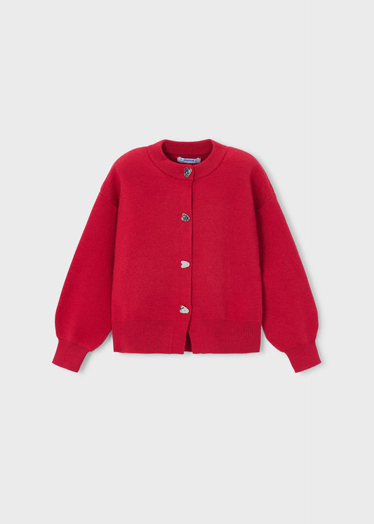 Girls' knitted cardigan