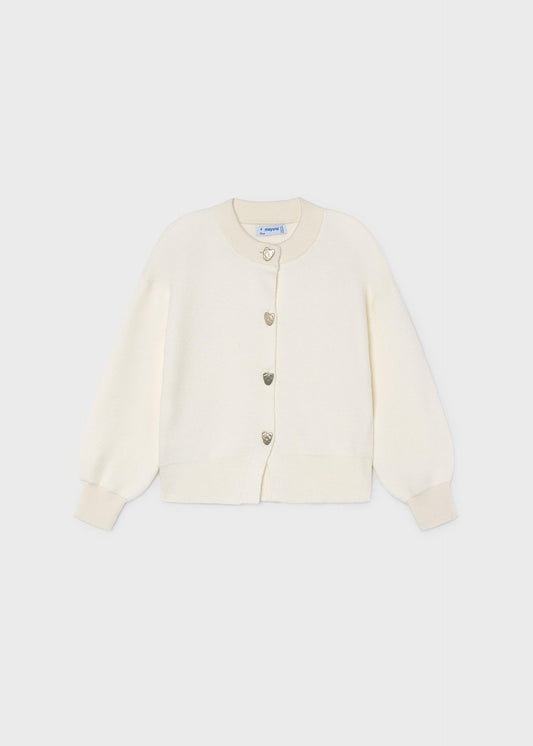 Girls' knitted cardigan