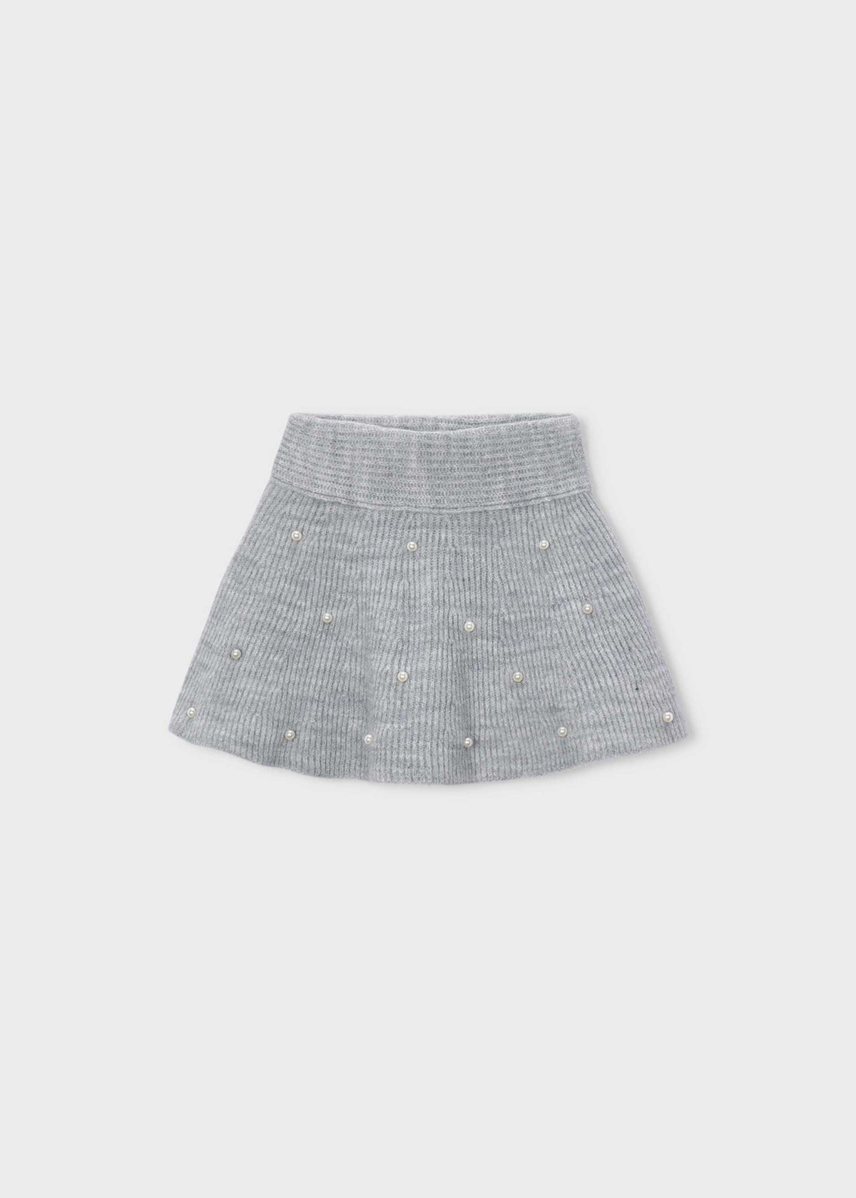 Girls' knitted skirt with pearls
