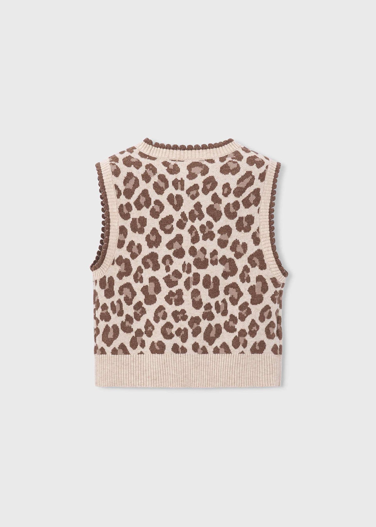 Girls' knitted waistcoat