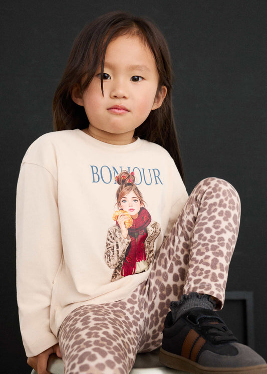 Girls' leggings and T-shirt set