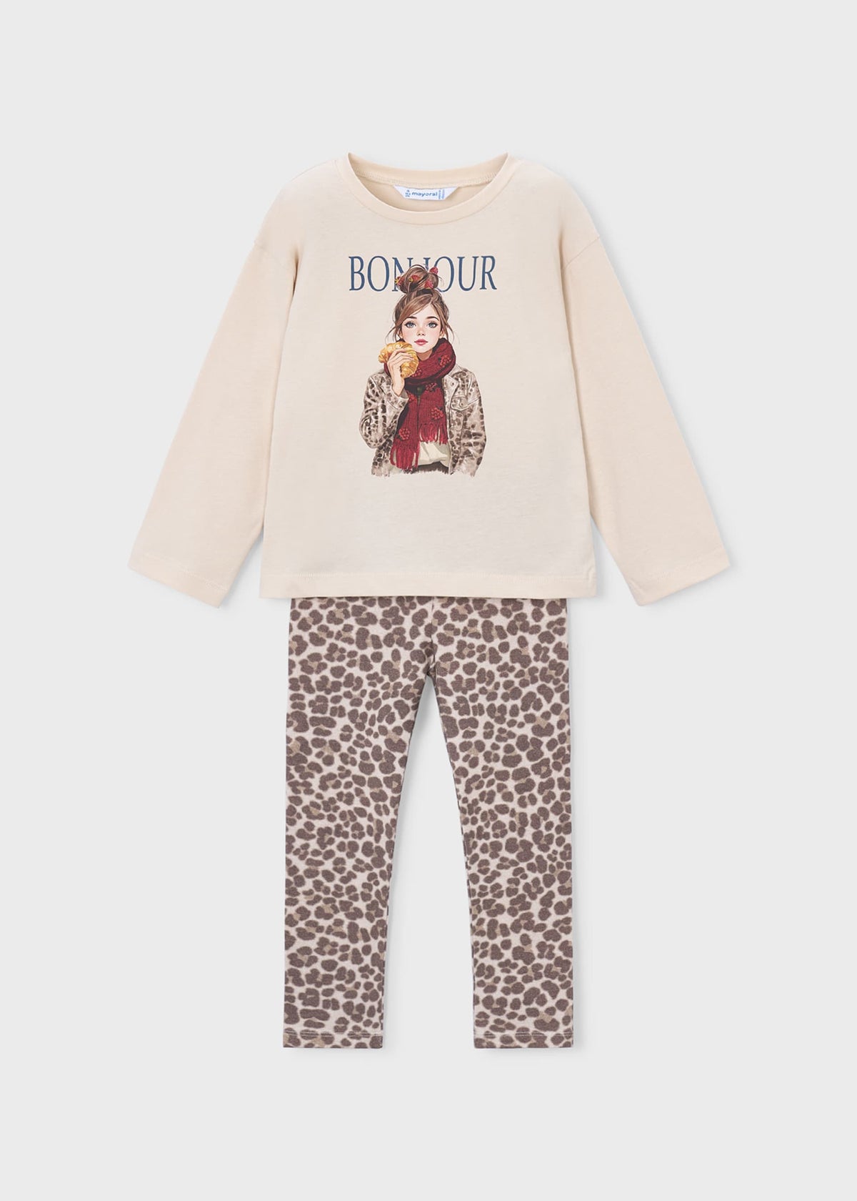 Girls' leggings and T-shirt set