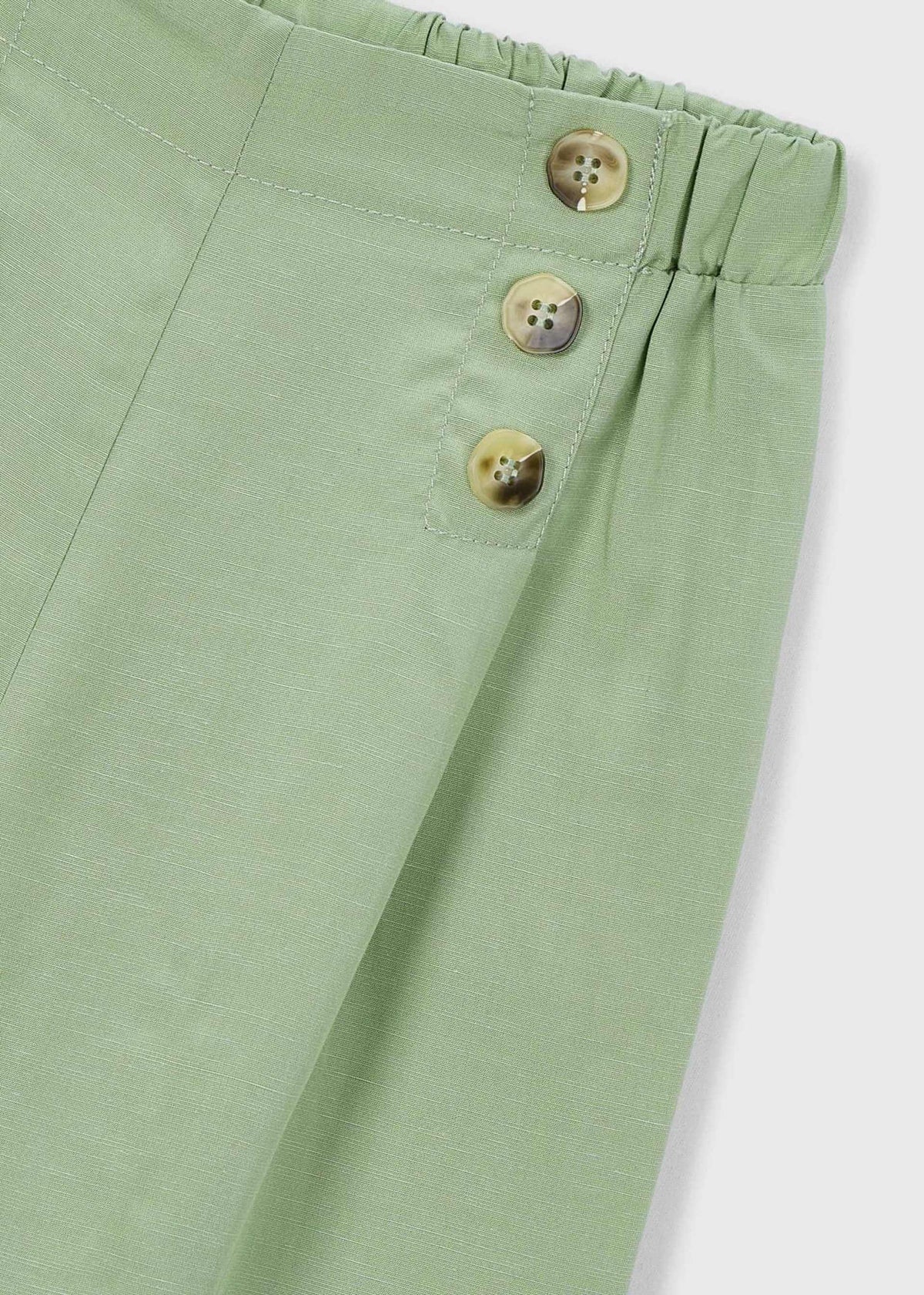 Lange Knopfleisten-Hose für Mädchen