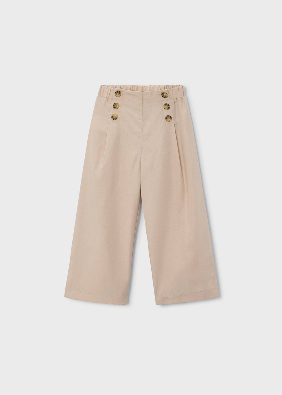 Girls' long button-up pants
