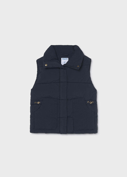 Girls' padded waistcoat