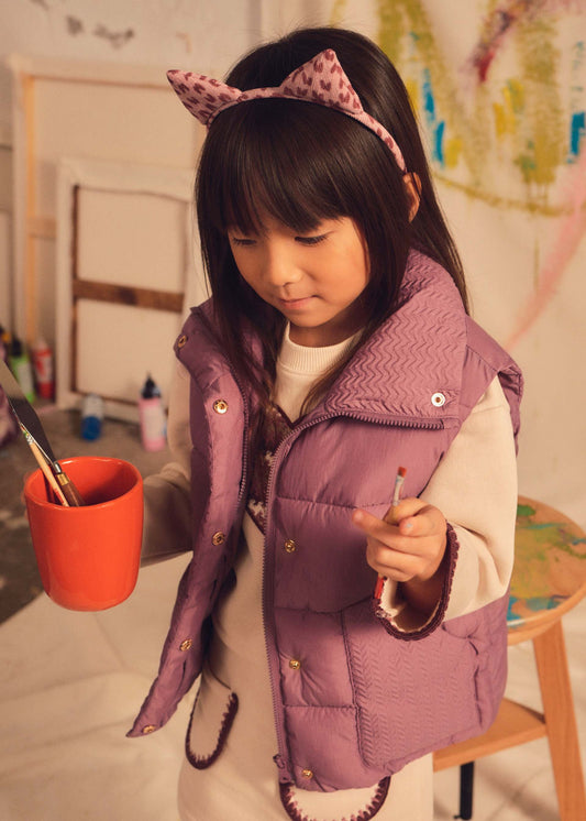 Girls' padded waistcoat