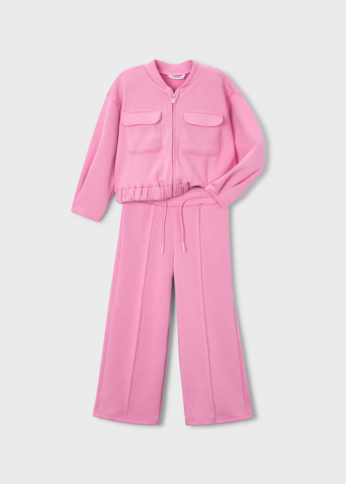 Girls' piqué tracksuit