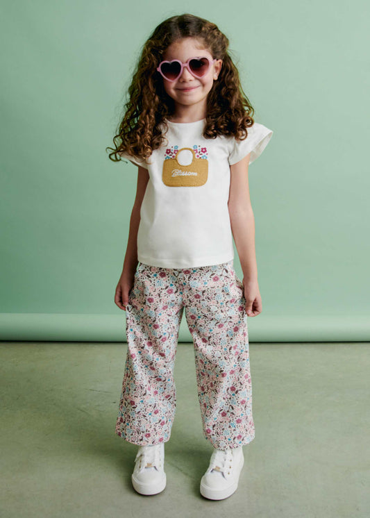 Girls' printed pants