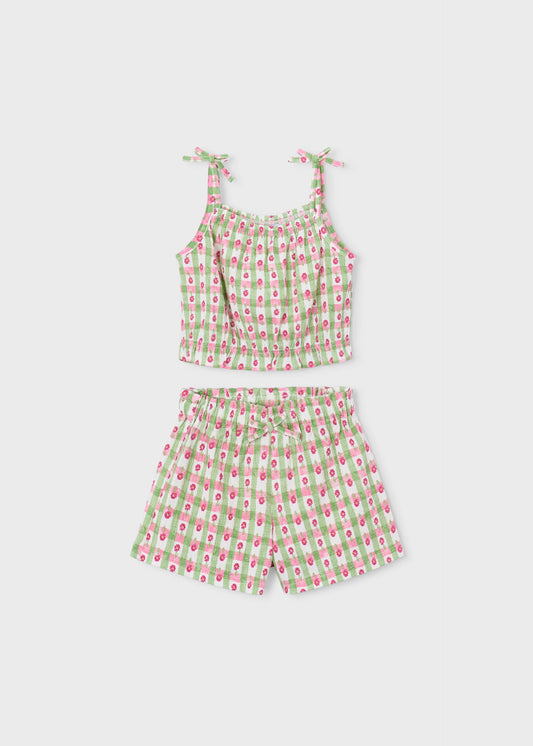 Shorts-Set mit Druck für Mädchen