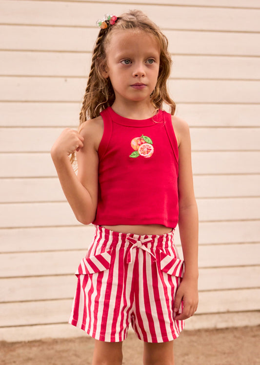 Girls' printed trousers