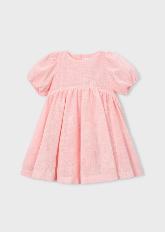 Girl's puff sleeve dress