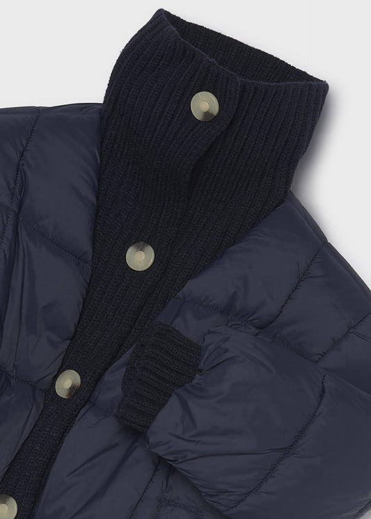 Girls' ribbed cardigan