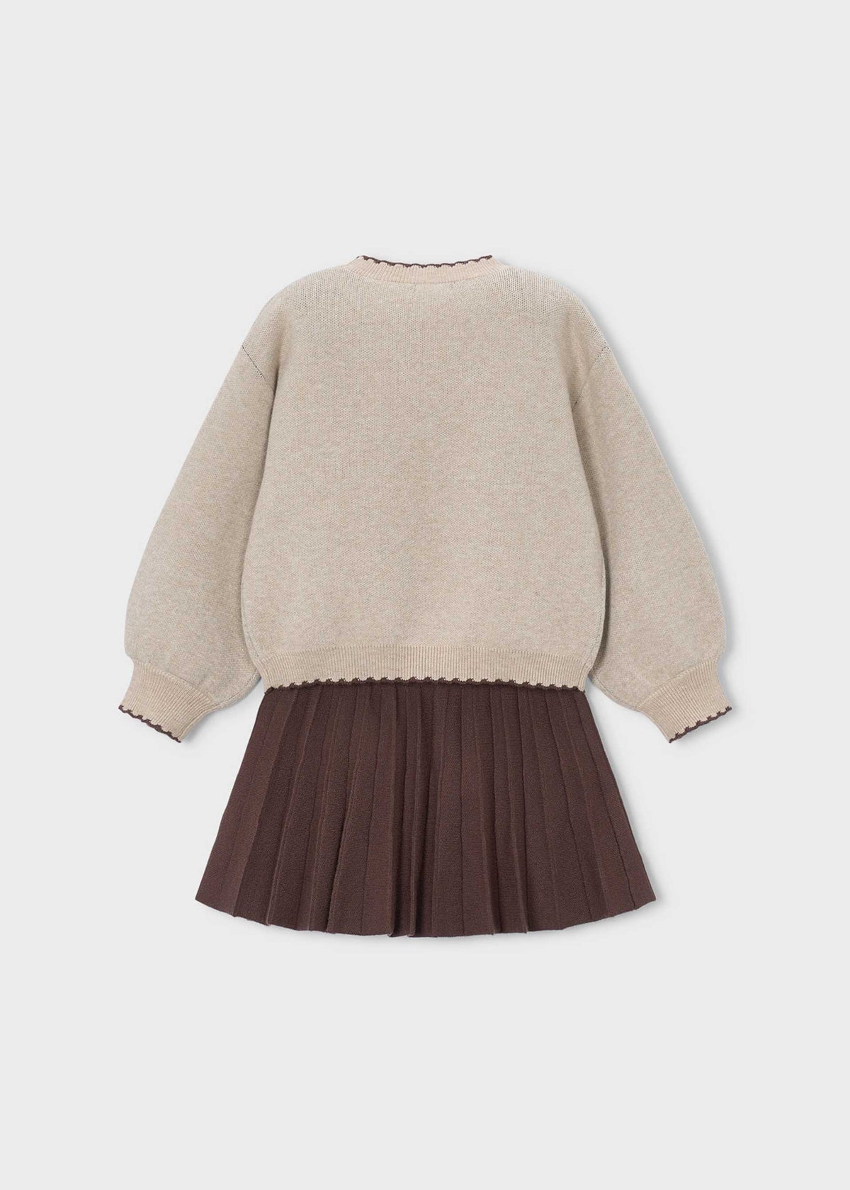 Mädchen-Set aus Rock und Pullover